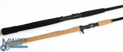 Masterline John Wilson Big Game boat rod 40-50lbs test roller guides Duplon handle and screw reel