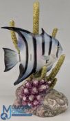 A Royal Worcester hand painted Spade fish modelled by R Van Ruyckevelt, numbered 3579, #13cm high,