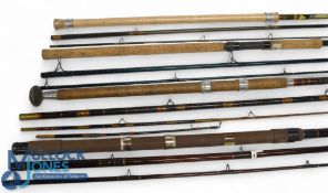 4x Various rods - to incl Silstar Carbon 12ft 3pc float rod with duplon handle, Mitchell thorough