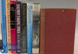 7x Salmon Fishing Books: Salmon Taking Times - R V Righyni 1965 and 1996, Salmon Fishing - Richard