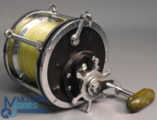 Penn Senator 10/0 Big Game reel made in USA green torpedo handle, filled with big game mono, rod