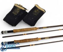 Hardy Alnwick Fibalite trout fly rod 9ft 2pc, line 6#, alloy uplocking reel seat, lined stripping