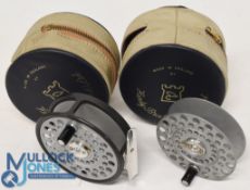 Hardy Bros LRH Lightweight alloy trout fly reel with spare spool, 3 3 1/16