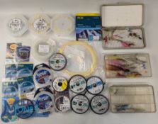 Fly Fishing Line, Leaders and Flies line makers of Rio Seaguard, Orvis, used and unused examples,