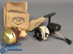 Abu Cardinal 66 fixed spool reel LHW, good bail, on/off check, large tensioner, runs very well.