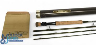 Sage USA Z-Axis 8100-4 Generation 5 Technology carbon trout fly rod, 4 1/4oz, 10ft 4pc line 8#,