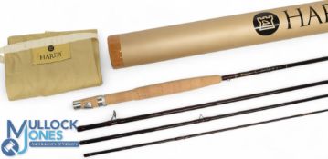 Fine Hardy 'LRH Lightweight' 9ft 4pc graphite trout fly rod line #5 carbon spigots, appears