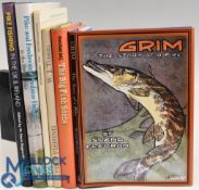 Six Fishing Books - all Hardback - Grim The Story of a Pike 2016 Svend Fleuron, The Bid Fish Scene