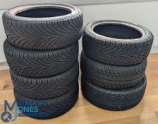 Automotive - Car Parts - Tyres - 5x Goodyear Eagle F1 195/45R16 tyres all appear with same treads,