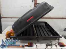 Automotive - Auto-Plas International roof box measures 95x130x30cm approx, with trailer lights,