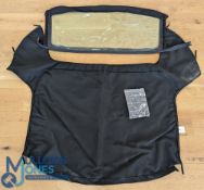 Automobile - Car Parts - MG Convertible soft top rear window and fabric lining - appears with labels