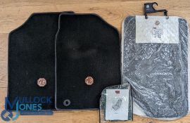 Automobile - Car Parts - MG Rubber Floor Mats (2) MGF EAH103830LNF appear unused, plus MG carpet