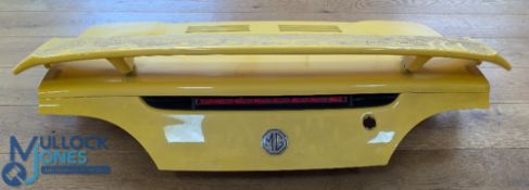 Automobile - MG Trophy rear boot and spoiler - with MG badge, spoiler bolts to boot (2)