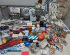 Quantity of Automotive / Car Parts - mixture of oil filters, air filters, brake pads, jubilee / hose
