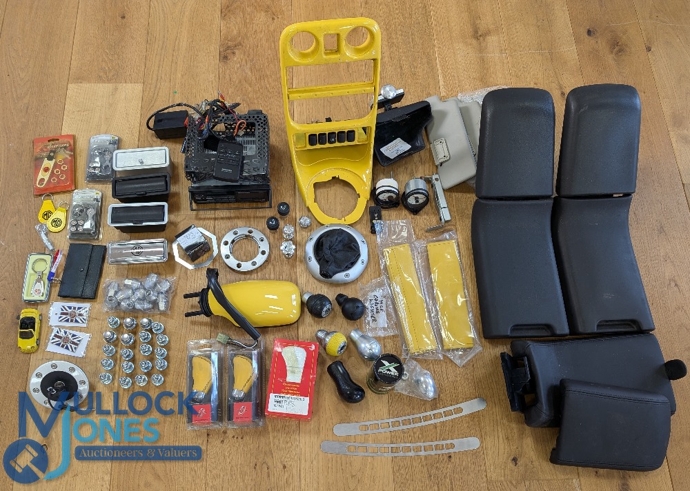 Automobile - MG Rover Parts and Accessories - includes wheel nuts, gear knobs, MG key rings,