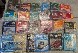 Automotive - Haynes Manuals - features Peugeot, Ford, Vauxhall, Renault, Fiat, Citreon BX, Range