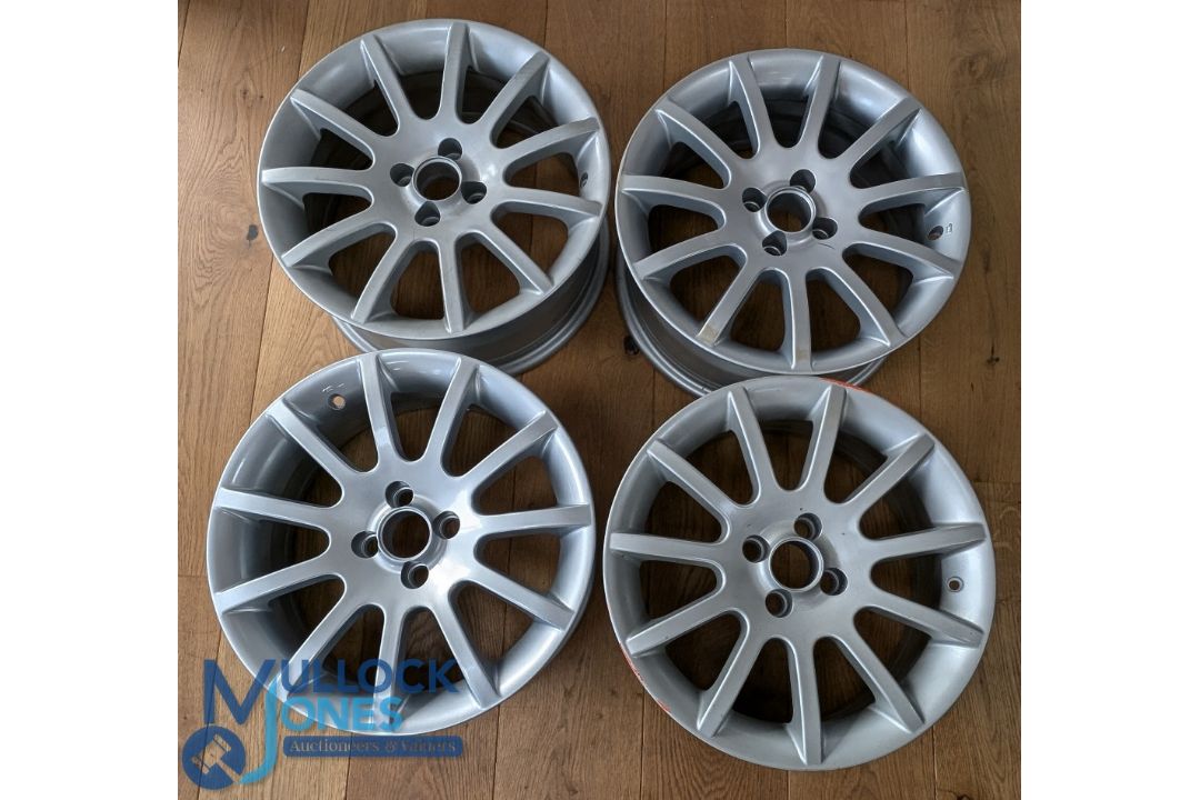 Automobilia - MG Rover 11 spoke 16" alloy wheels (x4) RRCOO1630XXX, 7j x16, made in Italy - see - Image 1 of 3