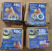 Automobilia - Car Parts - Brake Discs - includes 4x pairs of EBC boxed brake discs