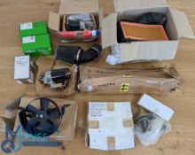 Automobile - Car Parts - Assorted parts such as 2x starter motors, air filter, number plate