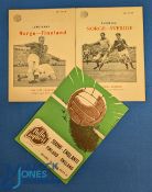 1956 Norway v Sweden friendly international match programme 16 September 1956 in Oslo; 1956 Norway v