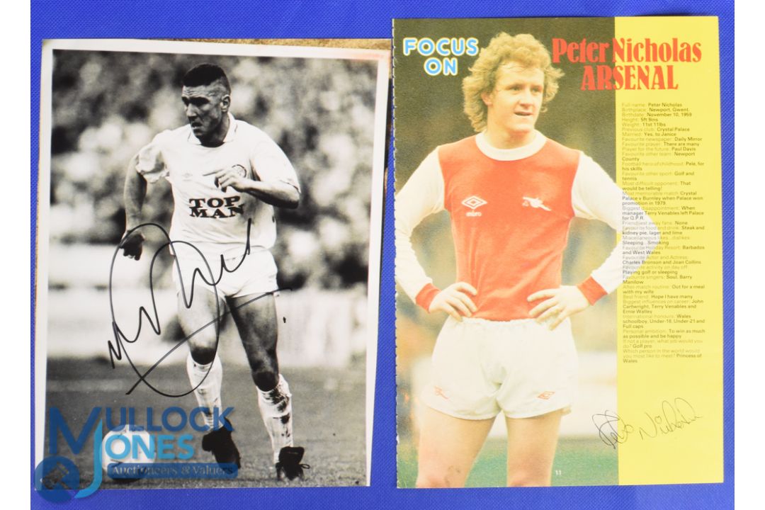 Selection of Signed football photographs (12) features Ryan Giggs, Alan Ferguson, James Beatie, - Image 5 of 6