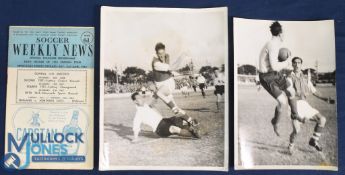 1951 New South Wales v England Soccer Weekly News match programme 2 June 1951 at the Newcastle