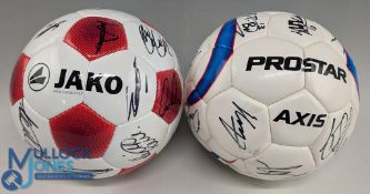 2012-13 & 2016-17 Kidderminster Harriers Multi Signed Footballs, two well signed balls on Jako and