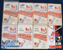 1947-77 GB v New Zealand Rugby League Programmes (5): 2nd & 3rd 1947; 2nd 1955; 3rd 1968; & in NZ,