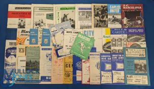 1960s Collection of football programmes including overseas issues to include 1961/62 Dukla Prague