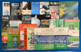 Selection of FAC final match programmes 1949 Wolves v Leicester City, 1954 WBA v Preston NE, 1958