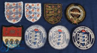 Selection of cloth badges to include 3 Lions (shirt) x2, 3 Lions (blazer) x1, Professional