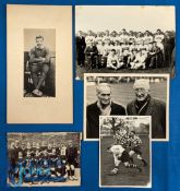 Rugby Photographs (5): Nice b/w selection, two unidentified team groups, one card-mounted from