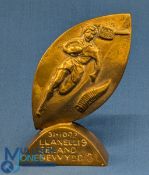 1972 Llanelli Win v NZ Brass Commemorative Statuette: 5