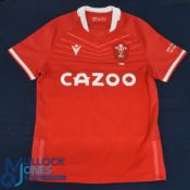 2022 Wales Match-Prepared Rio Dyer Rugby Jersey: Rio scored v NZ on this, his debut, and this is his