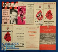 Selection of Bohemians home programmes 1954/55 Shelbourne (FAIC), 1967/68 Dundalk, 1968/69
