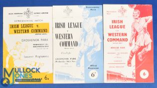 1954 Irish League v Western Command programme 10 November 1954 at Grosvenor Park; 1955 Irish