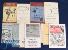 Selection of South African football programmes 1951 Maritzburg FA Pirates v Queen's Park, 1954