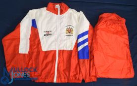 Ellery Hanley Wembley Final Full Tracksuit 1991: Marvellous, the full red and white tracksuit, fully