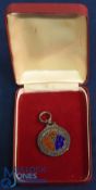 1984-5 Lancashire Rugby League Senior Cup Runners-up Medal: Splendid boxed collectable enamelled and