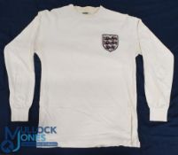 England Score Draw Replica Football Shirt No.6 to back, size S, 2014 official retro shirts, with