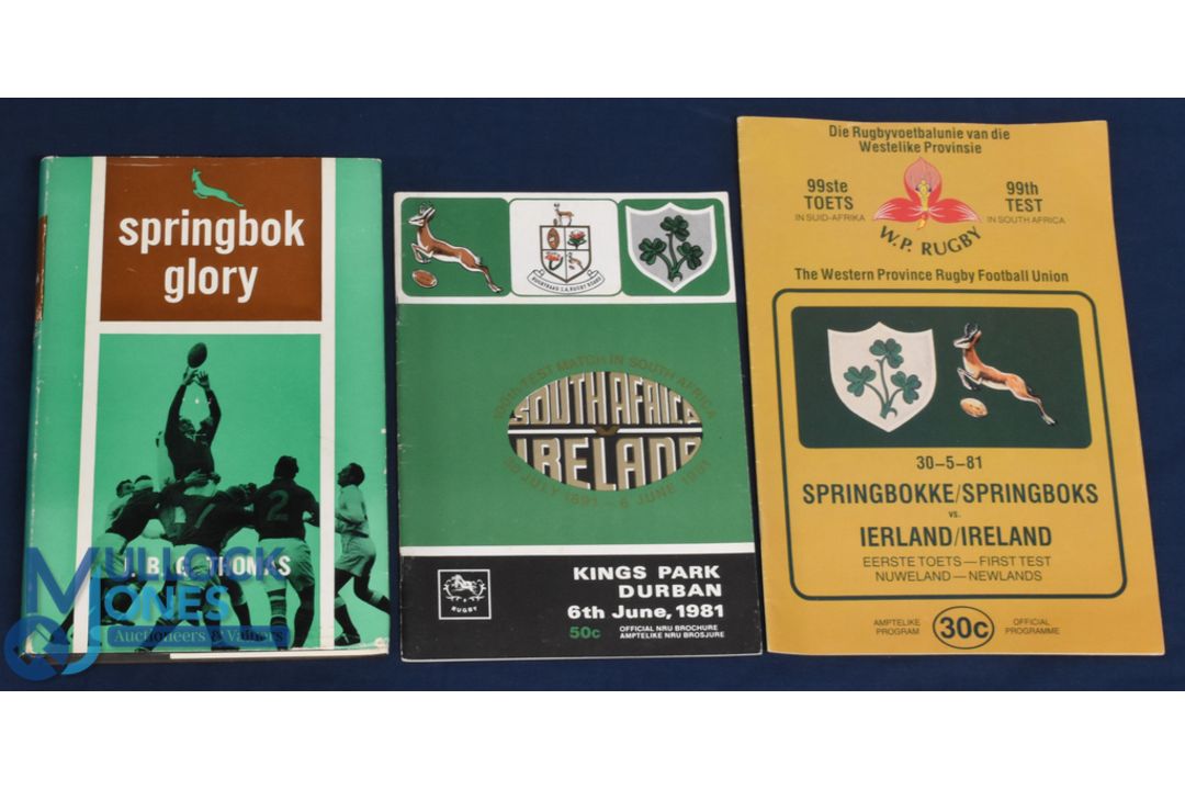 S African & Irish Interest Rugby Items (3): Both 1st and 2nd tests, narrow defeats for the Irish
