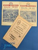 1947 Jan/1949 Jan & Dec England & Jan 1953 Ireland Rugby Final Trial Programmes (4): Nice Twickenham