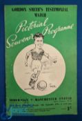 1952/53 Hibernian v Manchester Utd challenge match programme (Scottish champions v English
