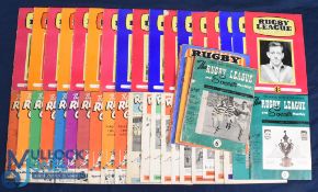 1950-1957 Rugby League Gazette (54): A collection of part run magazines. G/VG