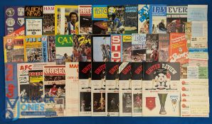 1982/83 Manchester Utd home match programmes Valencia (UEFA Cup + ticket); Bournemouth (Milk Cup +