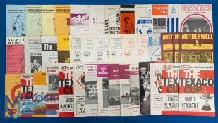 Selection of Scottish football programmes to include 1971/72 Hearts v Newcastle Utd (Texaco) x 2,