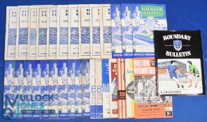Selection of Blackburn Rovers home programmes 1954/55 Bury, Luton Town, Notts County, 1955/56