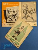 International match programmes 1952 Germany v Ireland in Cologne 4 May 1952; 1959 Germany v