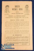 1951 Granville District v England Soccer Weekly News match programme 18 July 1951 at Cumberland