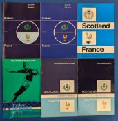 1966-76 Scotland v France Rugby Programme (6): Super sextet of Edinburgh editions over a decade, all